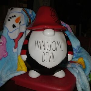 Rae Dunn Handsome Devil Mug - Red and Black